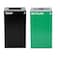 Alpine Industries 58-Gallon 2-Stream Black Steel-Green Recycling Bin Station ALP4450-BLK-KIT12 - alternate 2
